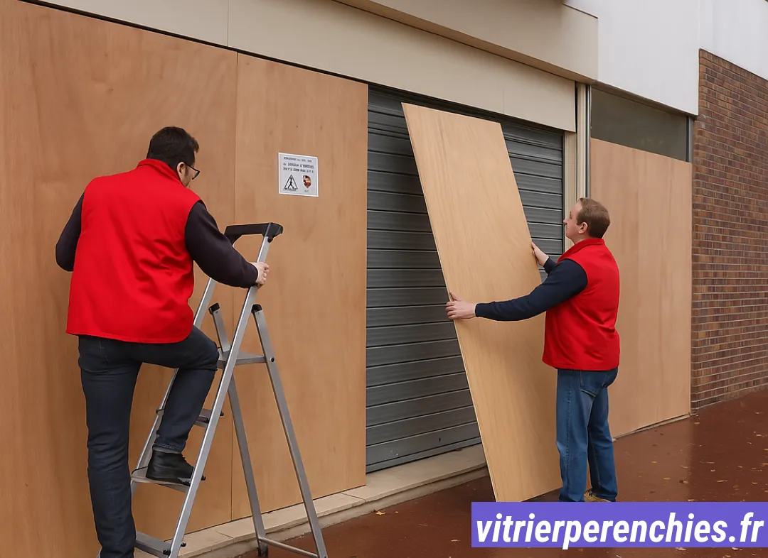 Mise en sécurité fermeture provisoire Pérenchies